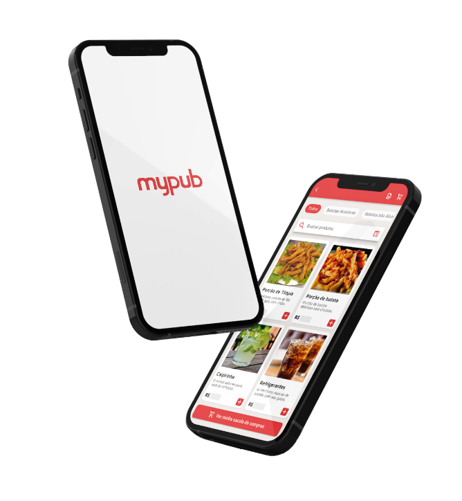 Celulares com previa do aplicativo MyPub